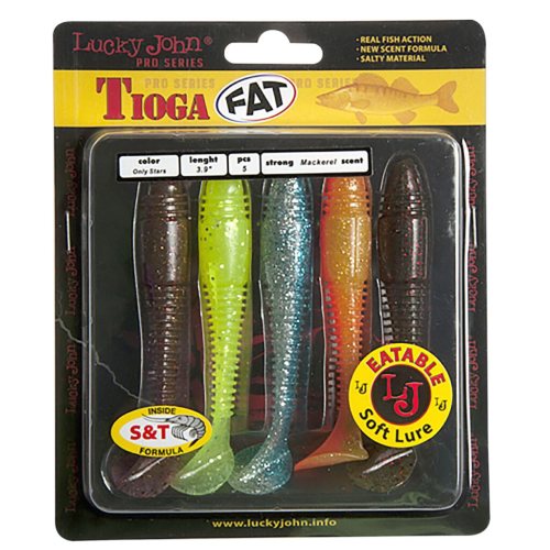 Виброхвосты LJ Pro Series Tioga Fat 3,9" -MIX1 (5шт) -328