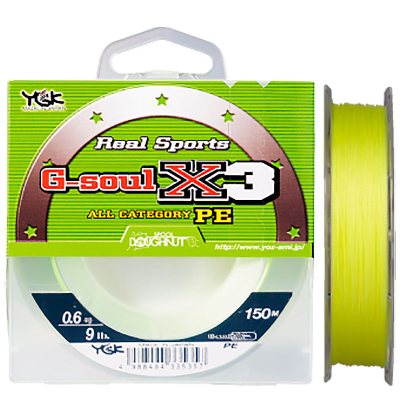 Плетенка YGK line G-Soul X3 150m-0,25-4lb (1.8кг) -319