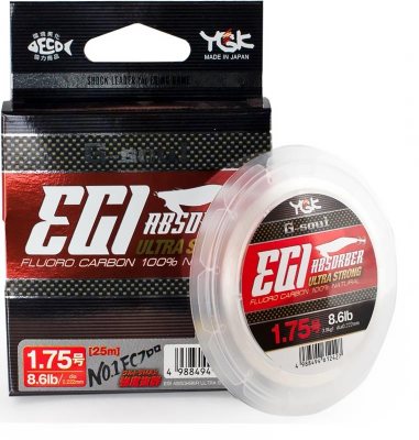шок-лидер) YGK Egi Absorber Ultra Strong 25м (Флюрокарбон (шок-лидер) YGK Egi Absorber Ultra Strong 25м -1.5 (7.8lb) -410