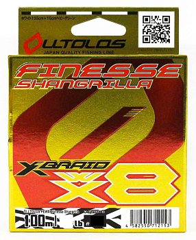 Плетёный шнур YGK X-Braid OllTolos PE Wx8 Finesse Shangrila 100м