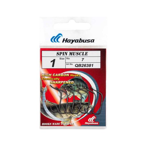 Крючки Hayabusa Spin Muscle #1 черный матовый(7)