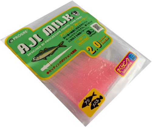 Силиконовые приманки Progre Aji Milk Streamer 2,0" -Sakura Pink (505)